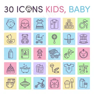 时尚用品 线性图标