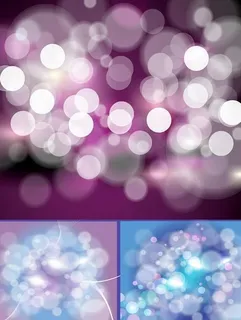 梦幻光斑炫彩背景矢量图 AI