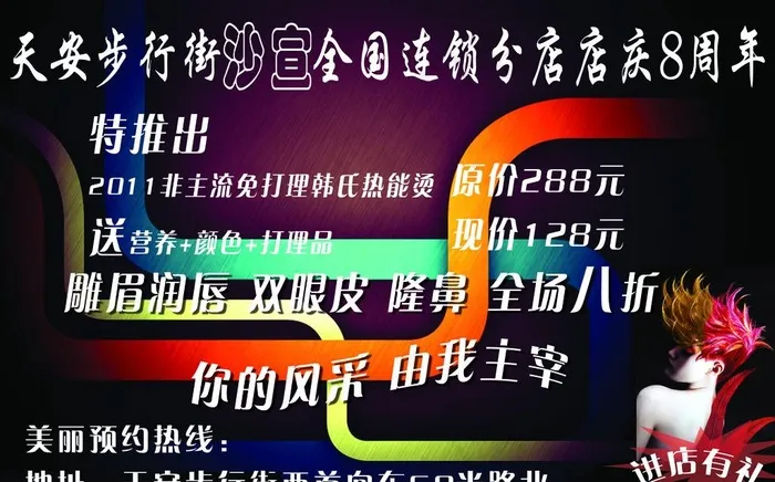 美发宣传图片psd模版下载