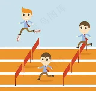 白领赛跑商务素材金融图片