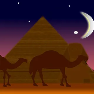 牵着骆驼行走flash