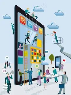 网络科技创意广告图片