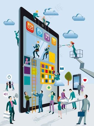 网络科技创意广告图片