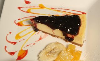 蓝莓芝士饼图片