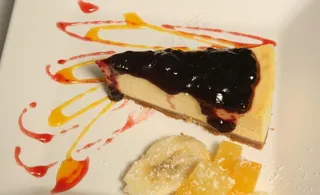 蓝莓芝士饼图片