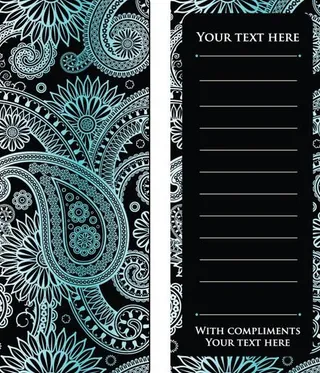 欧式花纹卡片图片