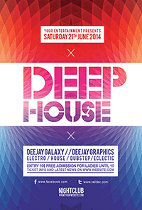 Deep House Flyer