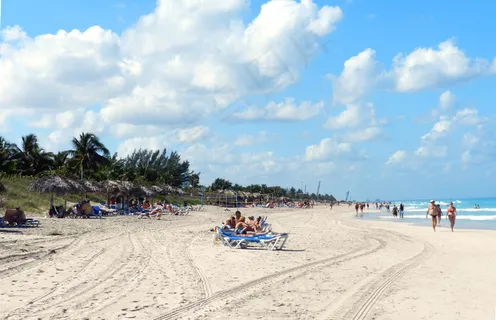 古巴海滩风光图片