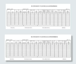 机关售房款用于住房补贴支出决算基础...