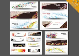 时尚华丽多变的横幅