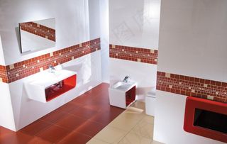 浴室卫生间瓷砖铺贴应用美图