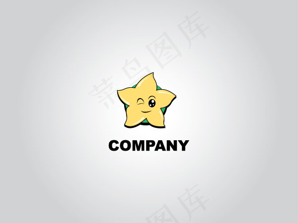 卡通五角星设计ai矢量模版下载