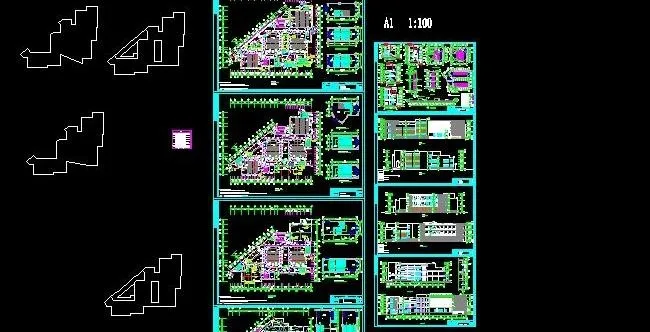 科技大学灾后教学楼四层工程设计图