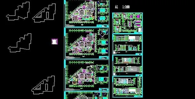 科技大学灾后教学楼四层工程设计图