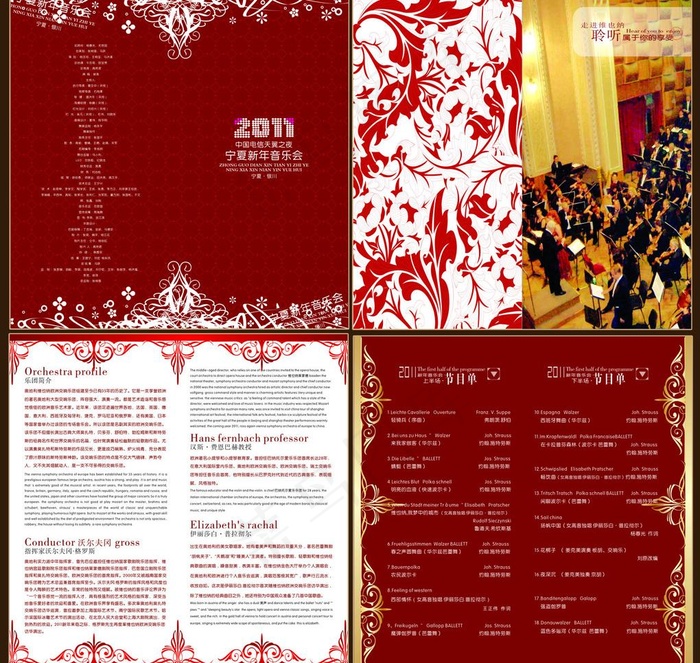 音乐节目单图片