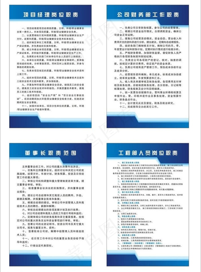 岗位制度牌图片cdr矢量模版下载