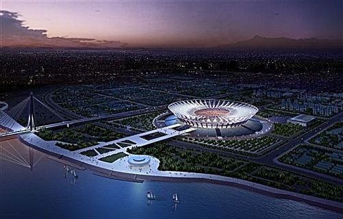 体育中心 休闲娱乐 鸟瞰图 效果图...