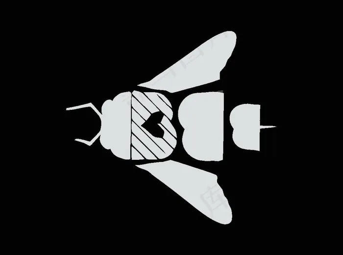 蜜蜂logo图片ai矢量模版下载