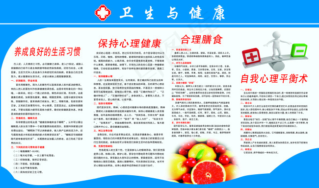 卫生和健康psd模版下载