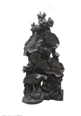 木雕-荷花图片
