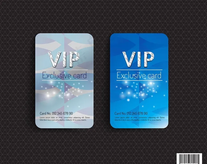 精美VIP卡片eps,ai矢量模版下载