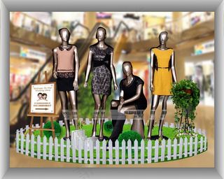 卖场空间模特展示图片