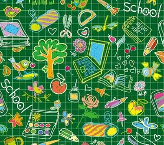 手绘文具用品图片