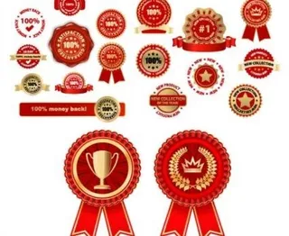 一些实际的徽章奖章矢量