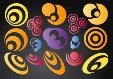 圆向量ai矢量模版下载