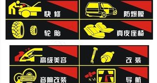 汽车美容广告牌图片