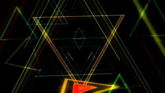 动态炫彩线条动感酒吧VJ背景视觉特效