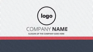 2017高端大气公司商务名片模板