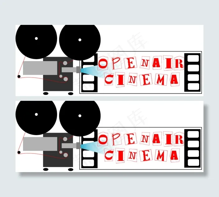 open_air_cinema l...ai矢量模版下载
