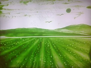 希望的田野沙画图片