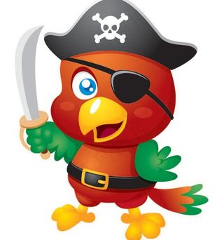 鹦鹉卡通动物图片