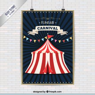 狂欢节帐篷海报