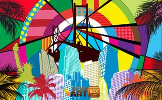 pop流行风格背景矢量