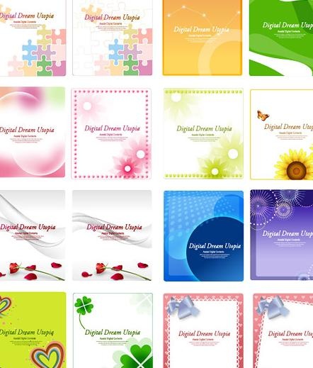 韩国时尚图案的旗帜底图3