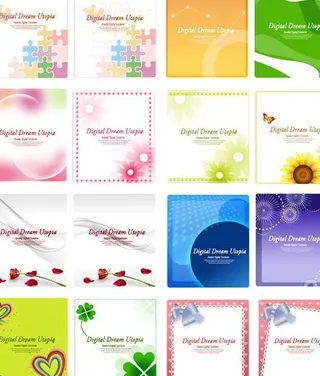 韩国时尚图案的旗帜底图3