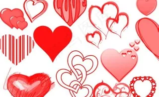 漂亮心形笔刷 下载