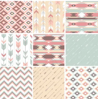 无缝管的几何图案在阿兹特克风格适合...