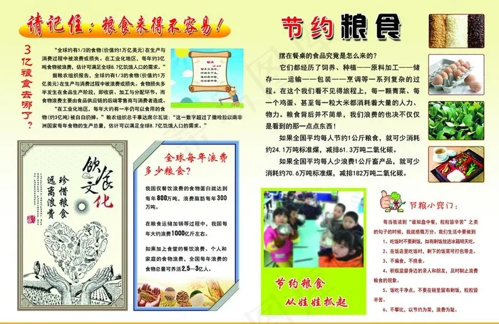 粮食宣传psd模版下载