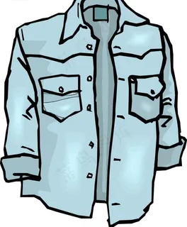 灰蓝色调衬衣设计