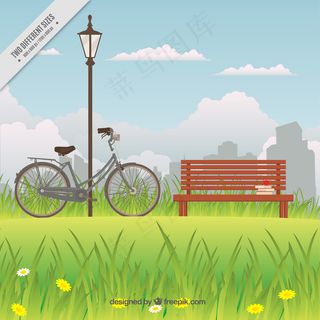 绿色背景矢量图