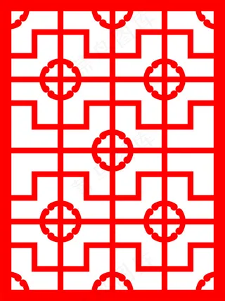 中式花纹边框素材免费下载