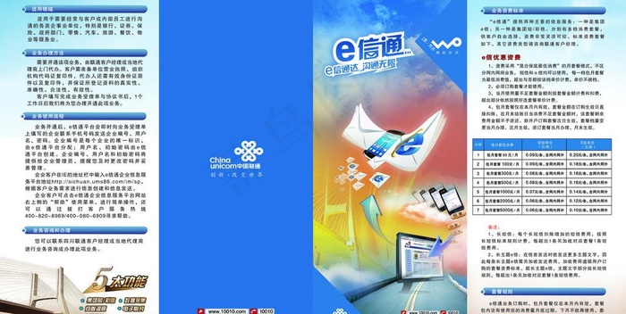 手机宣传折页cdr矢量模版下载