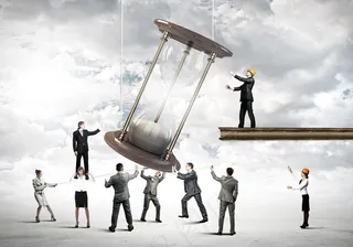 创意商务与沙漏高清图片