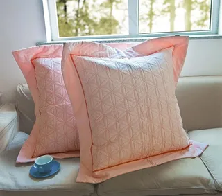 欧式浮雕绣花大靠枕图片