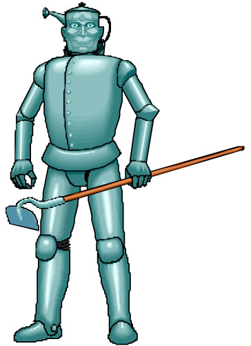 水壶人拿着铲子