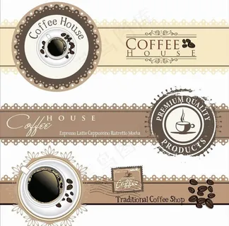 咖啡背景 咖啡花纹图片